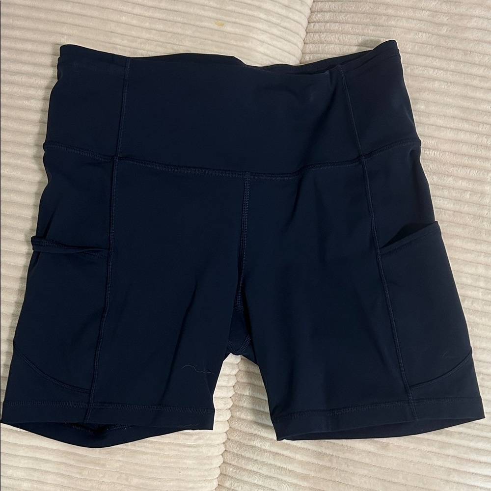 Lululemon Athletica Dark Blue Bike Shorts